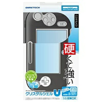 楽天市場 ゲームテック ゲームテック Wii U用 ゲームパッド クリスタルシェルu クリアブラック 価格比較 商品価格ナビ